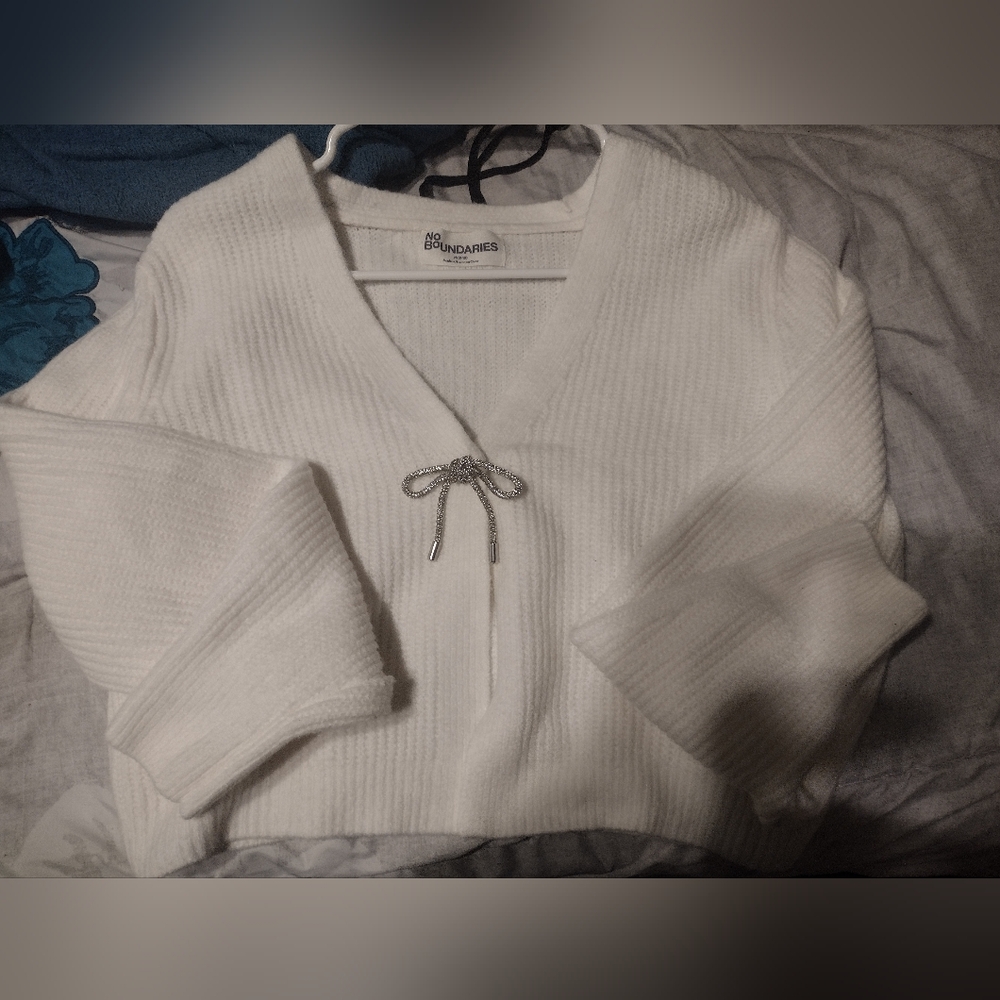 A white cardigan